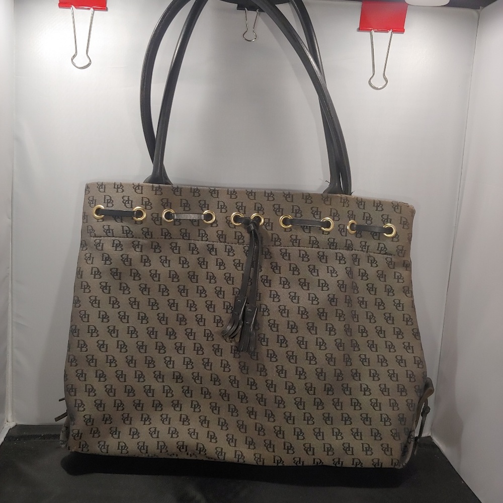 Vintage Dooney & Bourke Signature Jacquard Tote
